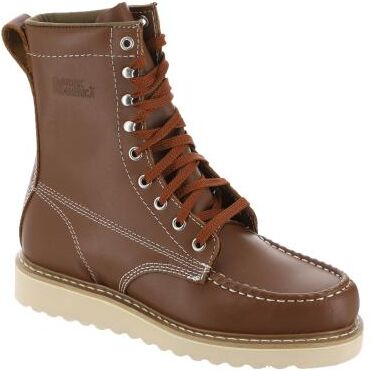 "Work America Men's Crepe Wedged Sole 8"" Work - 8 Tan Boot E2"