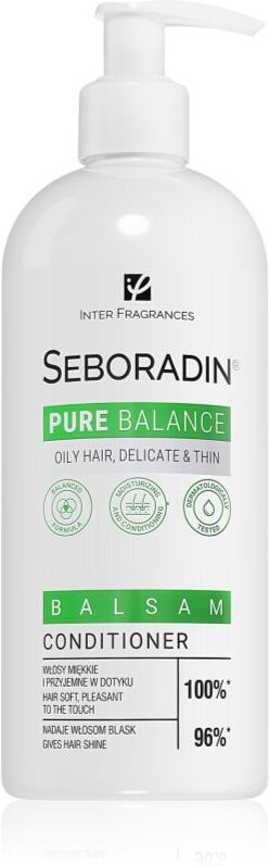 Seboradin Pure Balance après-shampoing pour cheveux gras, fins et poreux 400 ml