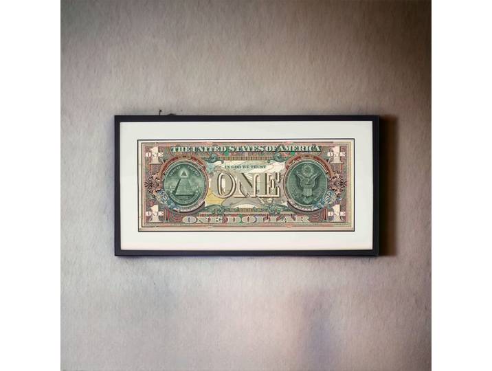 Tableau Décoratif billet 1 dollars