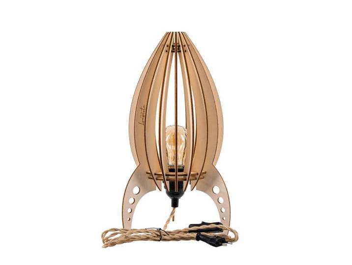 Lampe à poser bois fsc h35cm bois