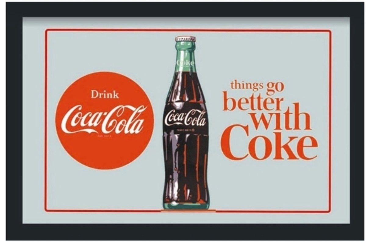 Spiegel Coca-Cola - Things Go Better With Coke Wandspiegel