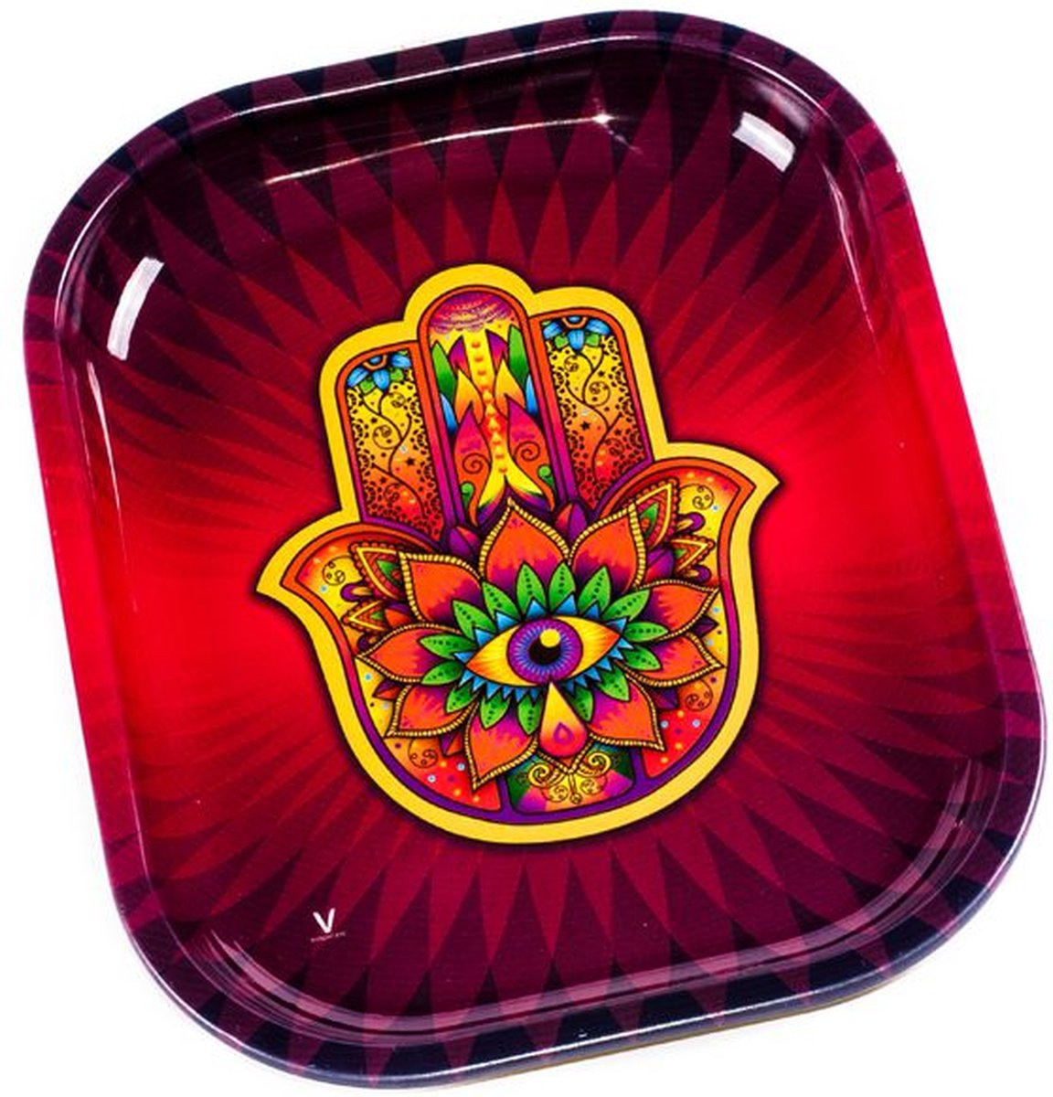 V-Syndicate Metalen dienblad Hamsa Red Small