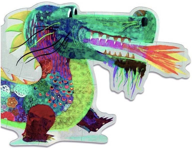 Puzzle Géant Léon le dragon 58 pièces - Djeco