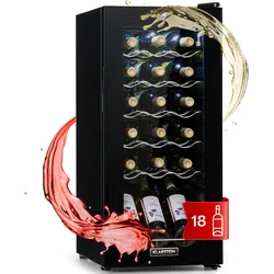 Shiraz 18 Uno Weinkühlschrank 50l 18Fl Touch-Bedienfeld 5-18°C
