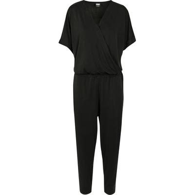 Jumpsuit URBAN CLASSICS "Urban Classics Damen Ladies Modal Jumpsuit", Damen, Gr. XXL, US-Größen, schwarz, 77% Modal, 23% Polyester, unifarben, Overalls Jumpsuit