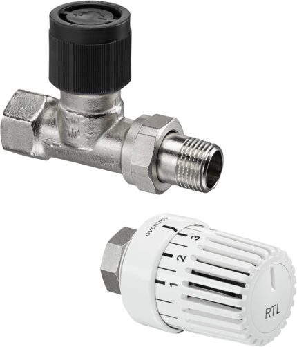 Oventrop limiteur de température de retour Oventrop 1028464 DN 15, vanne de retour et thermostat Uni RTLH
