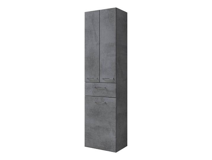 Hochschrank - 50 cm Typ A 50 x 186 x 33cm Grau/Dunkelgrau