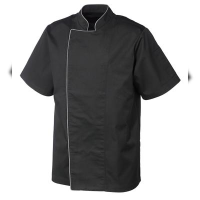 METRO PROFESSIONAL Herrenkochjacke Kurzarm, Größe XXL, schwarz