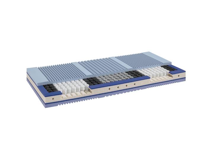 Matratze TopSwiss Topspring medium Taschenfederkern, mit thermisch vergüteten Taschenfeden/ Bezug: 66 Prozent Polyester, 34 Prozent Lyocell versteppt
