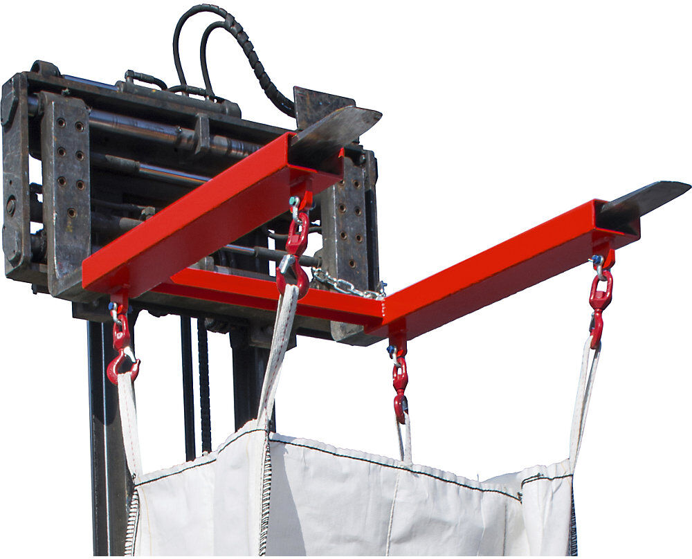 Traverse für Big-Bags, Traglast 1250 kg, feuerrot RAL 3000 eurokraft pro
