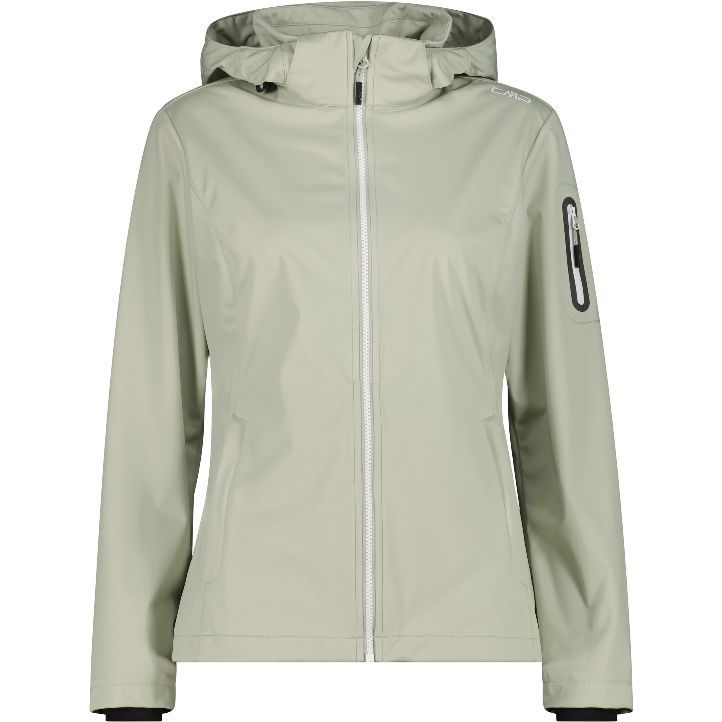 CMP Light Softshell Damen Softshelljacke beige Größe L Trekking Wasserabweisend Wasserabweisend