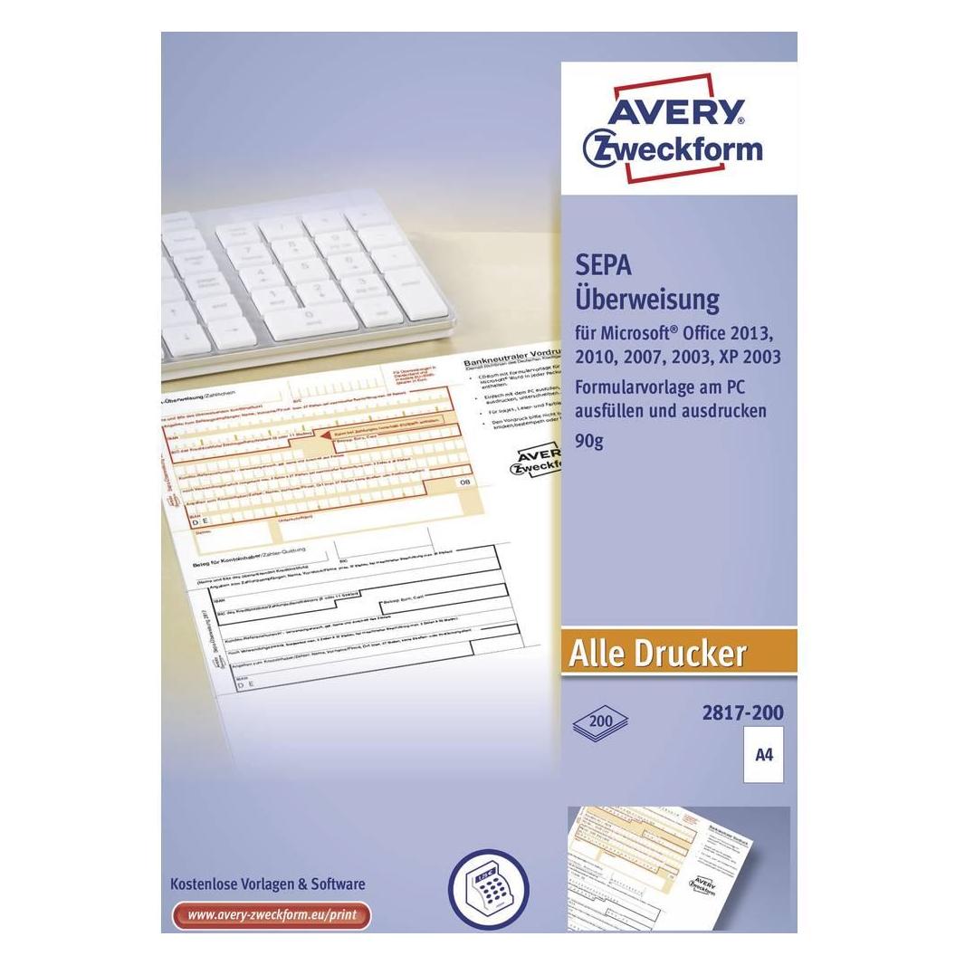 Avery Überweisung/Zahlschein (200x) (2817-200)