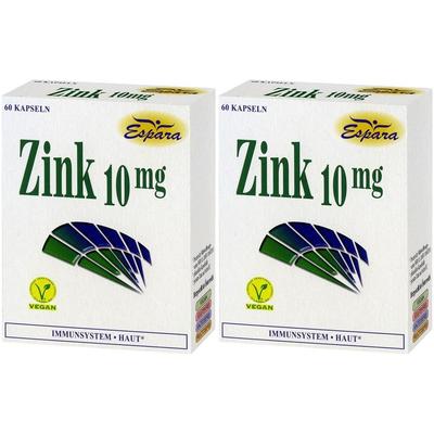 Zink 10 mg Kapseln 2x 2x60 St