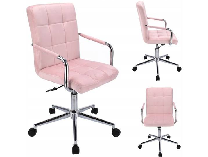 Chaise QUATRO en velours rose