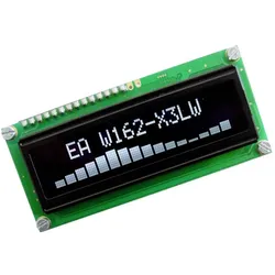Display Visions OLED-Display Weiss 5.55 mm 3.3 V, 5 V Ziffernanzahl: 2 EAW162-X3 (Display), Elektronikmodul