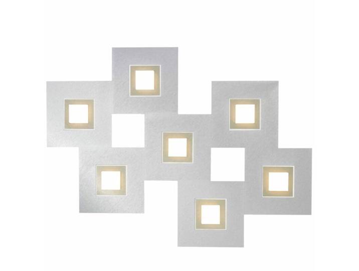 Grossmann Wand- und Deckenleuchte Karree - Aluminium/Champagner