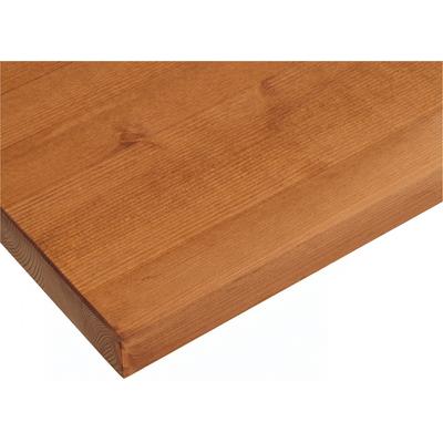 Arbeitsplatte HOME AFFAIRE "Oslo", gelb (honigfarben), B:250cm H:3,5cm T:60cm, Massivholz, Tischplatten