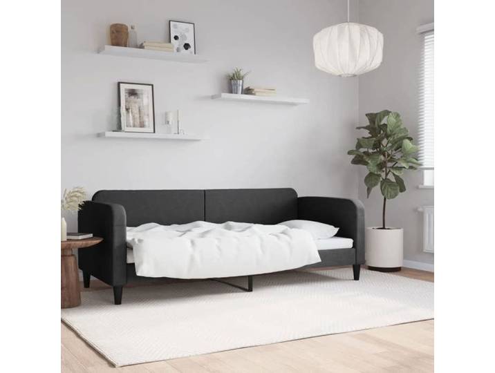 Lit journée/Lit de repos/1 place - Intemporel - noir 80x200 cm tissu Cdiscount2025  FAFA 1992519