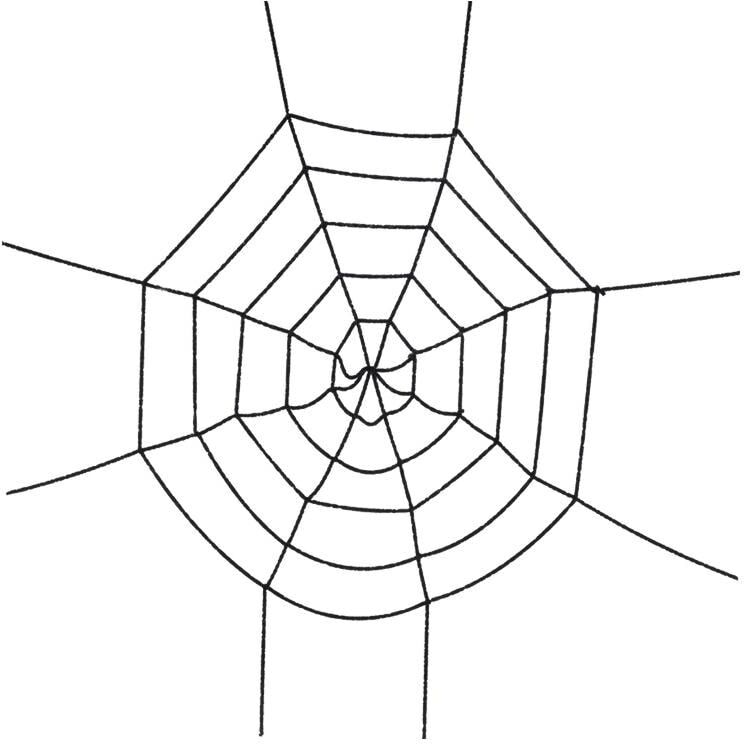 Dekofigur "Dekomat AG Spinnennetz", schwarz, Dekofiguren, Dekofigur schwarz Einheitsgröße