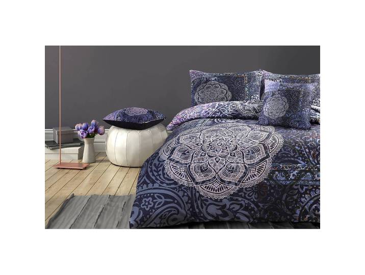 Coussin Medley Bleu/Multicolore 45 x 45cm Polyester