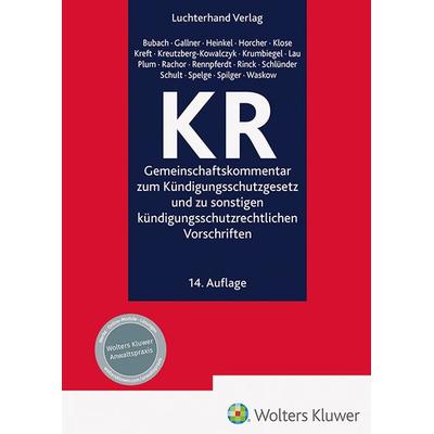 KR - Kommentar, Paperback von Bettina Bubach,Inken Gallner,Ronny Heinkel, Hermann Luchterhand Verlag, 978-3-472-09834-8
