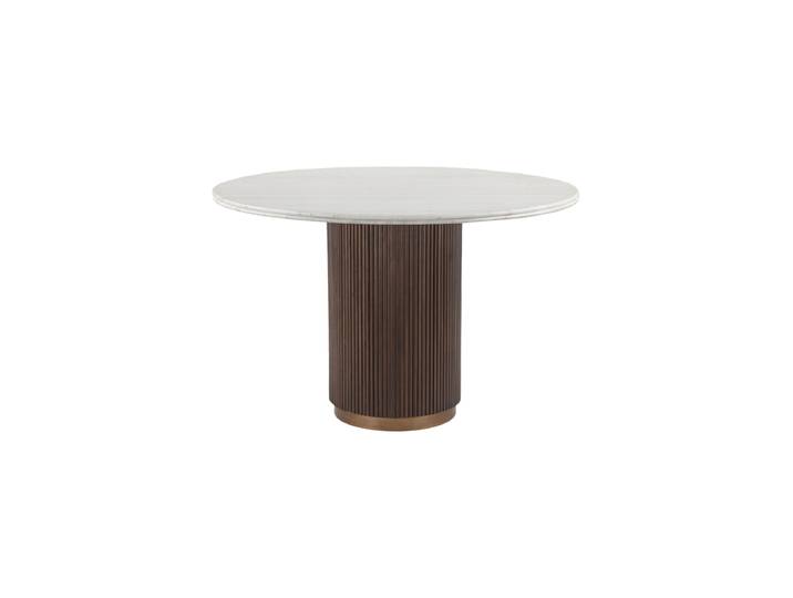 Runder Marmor Design Esstisch „Mayfield“, verschiedene Grössen Braun Richmond Interiors