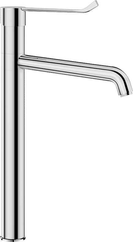 Delabie WT-MBatt. mit EP Schwenkauslauf hoch H305 L220, Hygienehebel