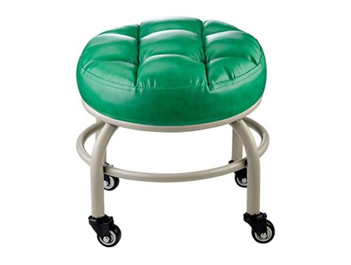 JFGCTYHXY Hocker mit Rollen, mit Lagerrad, tragender Ottomane 670 Pfund, Rollsitz(Green)