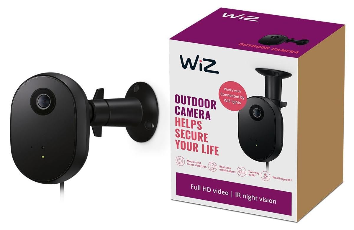 WiZ Buitencamera Beveiligings-IP-camera Zwart Kunststof