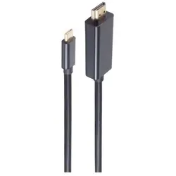 shiverpeaks BS10-57025 Videokabel-Adapter 1 m HDMI Typ A (Standard) USB Typ-C Schwarz