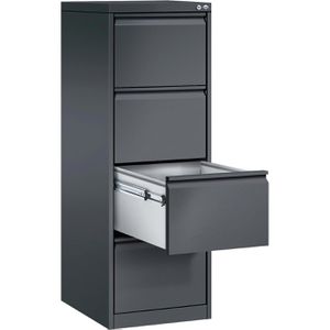 CP-Möbel Hängeregisterschrank Acurado C2000, 1-bahnig, 4 Schübe, anthrazit