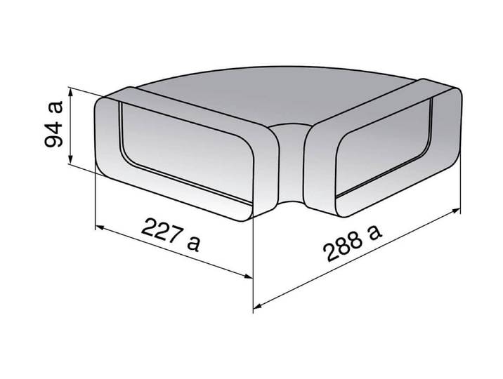 V-ZUG 1012784 Bogen 90°