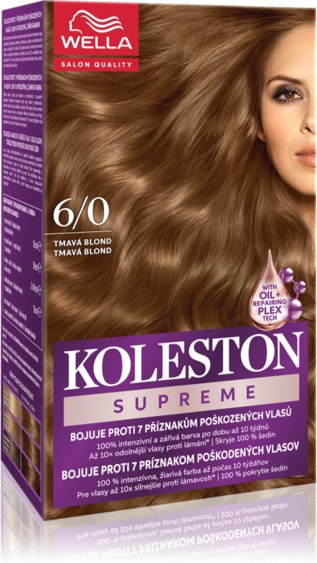 Wella Koleston Supreme coloration cheveux teinte 6/0 Dark Blonde 100 ml