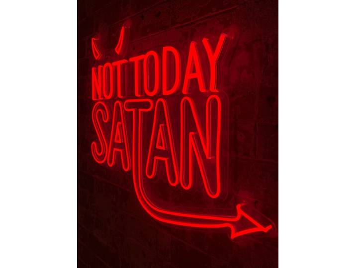 LED Wandneon - Not Today Satan