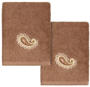 Authentic Hotel and Spa Turkish Cotton Mackenzie 2PC Washcloth Set
