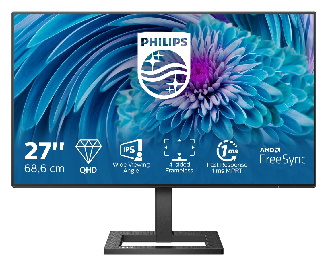 Philips E-Line 275E2FAE 27 Zoll WQHD IPS Panel 16:9 75 Hz Monitor