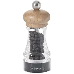 de Buyer Gewürzmühle Hip Hop 11 cm Hell, Pfeffermühle + Salzmühle, Braun