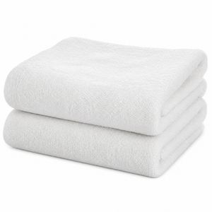 Zollner Handtuch Riva Set, weiß, 100 x 150 cm, Badetuch, aus 100% Baumwolle, 650 g/m², 2 Stück