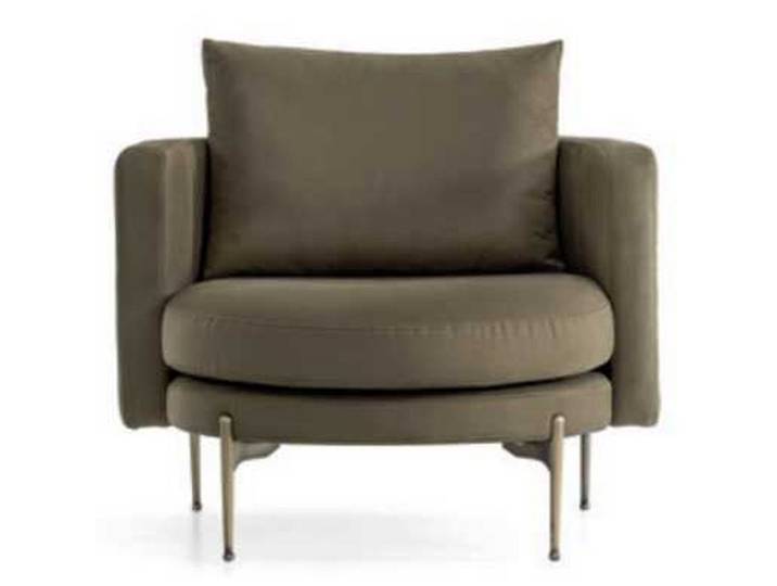 JVmoebel Sessel Holzregal mit einzigartigen Texturen und Edelstahlfüßen (1-St., Sessel), Made in Europa