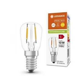 Ledvance E14 Special T26 LED Lampe 1,3W wie 10W warmweißes Licht 2700K - Licht für Designerlampen, Kühlschrank, Nähmaschine