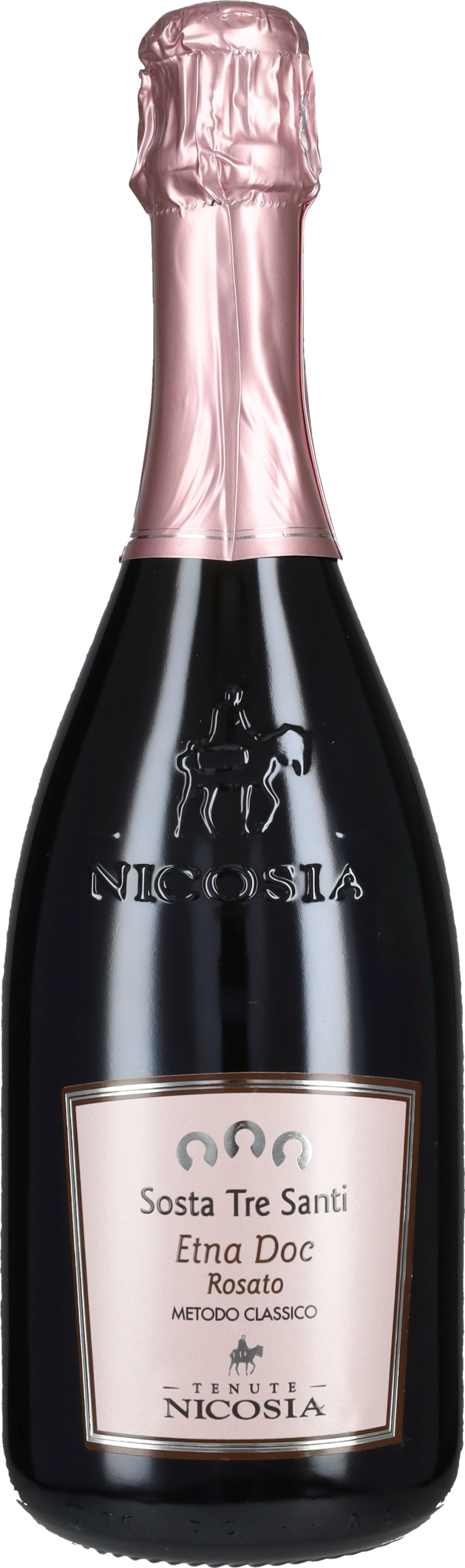 Cantine Nicosia Spumante Metodo Classico Rosé Brut 'Sosta Tre Santi' Nicosia 2022
