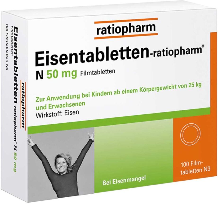 Eisentabletten-ratiopharm N 50 mg Filmtabletten