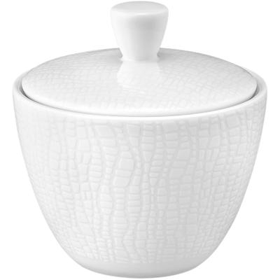 Zuckerdose SELTMANN WEIDEN "Life Fashion", weiß (luxury weiß), B:9,8cm H:10,2cm L:9,8cm Ø:9,8cm, Porzellan, Lebensmittelaufbewahrungsbehälter, Zuckerdose, Fassungsvermögen 0,26 Liter