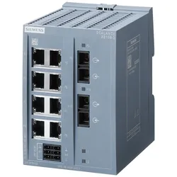 Siemens 6GK5108-2BD00-2AB2 SCALANCE XB108-2, unmanaged switch, 8x 10/100 Mbit/s ports, 2x 100 Mbit/s MM SC 6GK51082BD002AB2