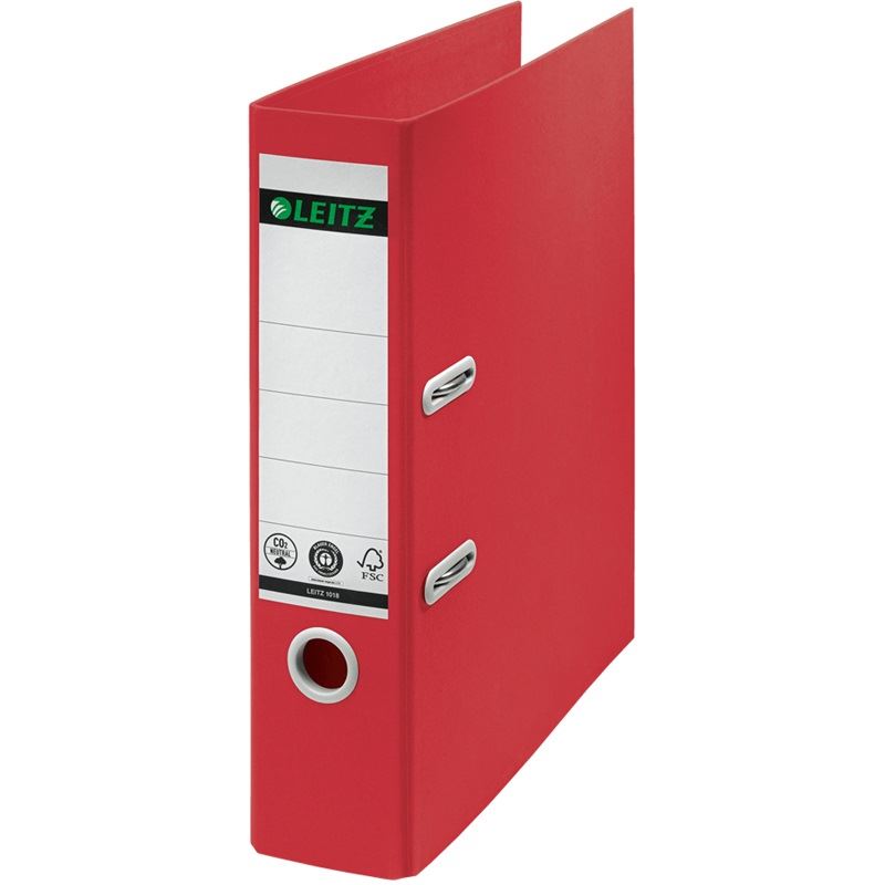LEITZ recycle 1018 Ordner rot Karton 8,0 cm DIN A4