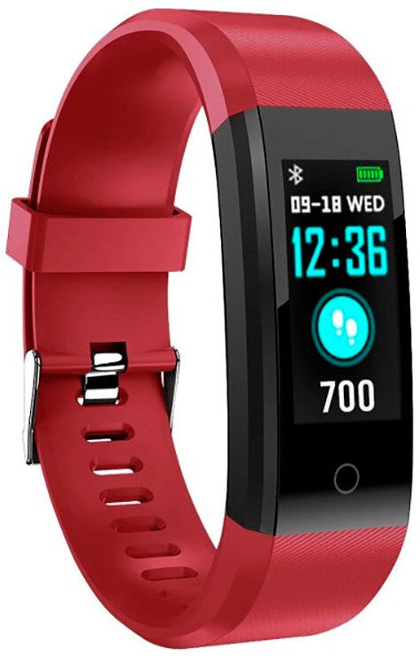 SBS Vital Fit Fitness Tracker m. Søvntracker & Skridttæller - IP67 - Rød
