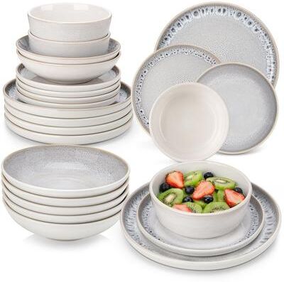 vancasso Snow Dinnerware Collection Stoneware for Modern Kitchens