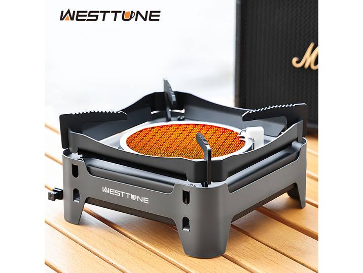 WESTTUNE – poêle à Combustion infrarouge d'extérieur, brûleur de cuisine Portable, cuisinière à gaz 3600W avec allumage électronique pour Camping pique-nique