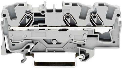 WAGO 2006-1301 Durchgangsklemme 7.50mm Zugfeder Belegung: L Grau