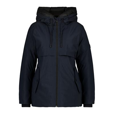 Winterjacke ALIFE & KICKIN "Damen CicelyAK A Winterjacke, gefütterte Jacke", Damen, Gr. M, blau (marine), 100% Polyester, Jacken Winterjacke, Kurze warme Damenwinterjacke mit gefütterter Kapuze